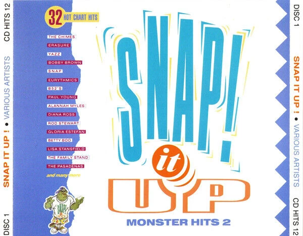 Various - Snap it up- Monster Hits 2 (1990) CD (N/A) Audio Quality Guaranteed