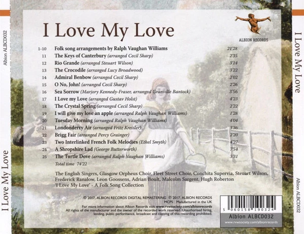 Various - I Love My Love CD (2017) Audio Quality Guaranteed Reuse Reduce Recycle