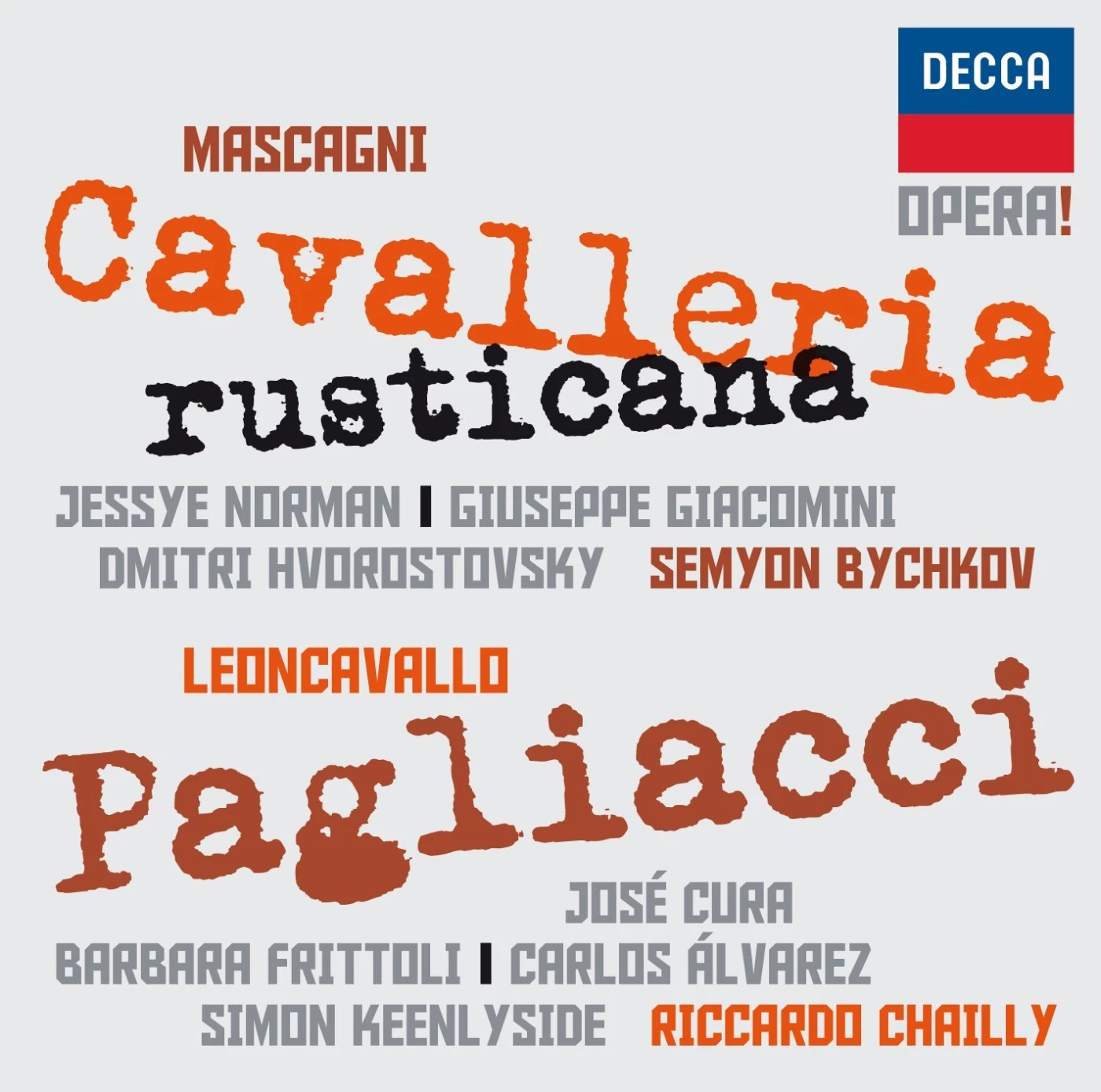 Riccardo Chailly - Cavalleria Rusticana/Pagliacci CD (2011) Audio Amazing Value