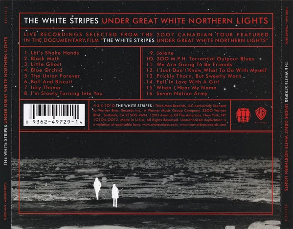 The White Stripes - Under Great White Northern Lights CD (2010) Audio