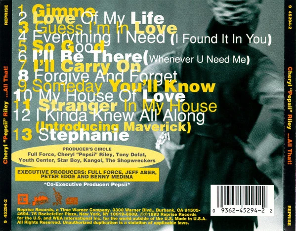 Cheryl Pepsii Riley - ...All That! CD (1993) Audio Quality Guaranteed