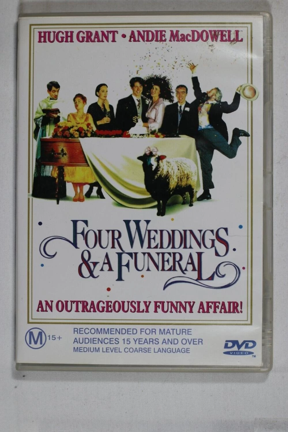 Four Weddings And A Funeral DVD Romantic Comedy Hugh Grant Quality Guaranteed
