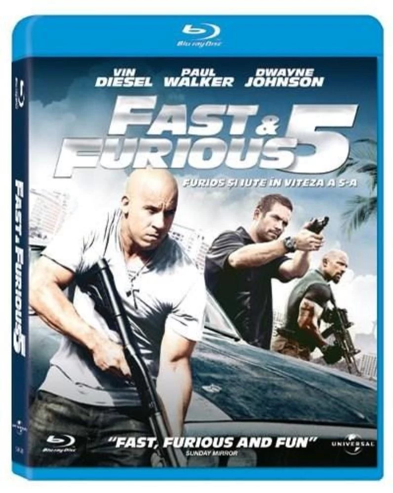 Fast & Furious 5 Blu-ray (2011) Quality Guaranteed Reuse Reduce Recycle