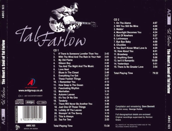 Tal Farlow - The Heart And Soul Of Tal Farlow CD (2007) Audio Quality Guaranteed
