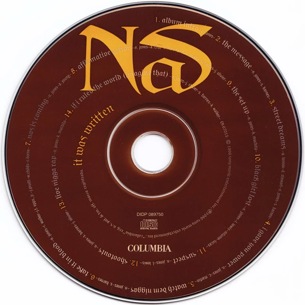 Nas - It Was Written CD (1996) Audio Quality Guaranteed Reuse Reduce Recycle