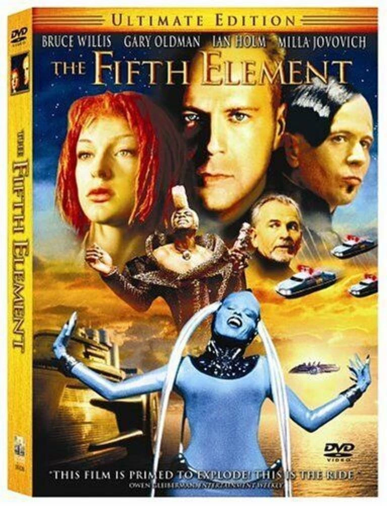 The Fifth Element DVD Sci-Fi (1997) Quality Guaranteed Reuse Reduce Recycle