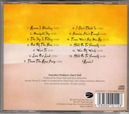 Daryl Hall - Marigold Sky CD (N/A) Audio Quality Guaranteed Reuse Reduce Recycle