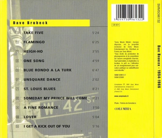 Dave Brubeck - 1954 - 1966 CD (2003) Audio Quality Guaranteed Amazing Value