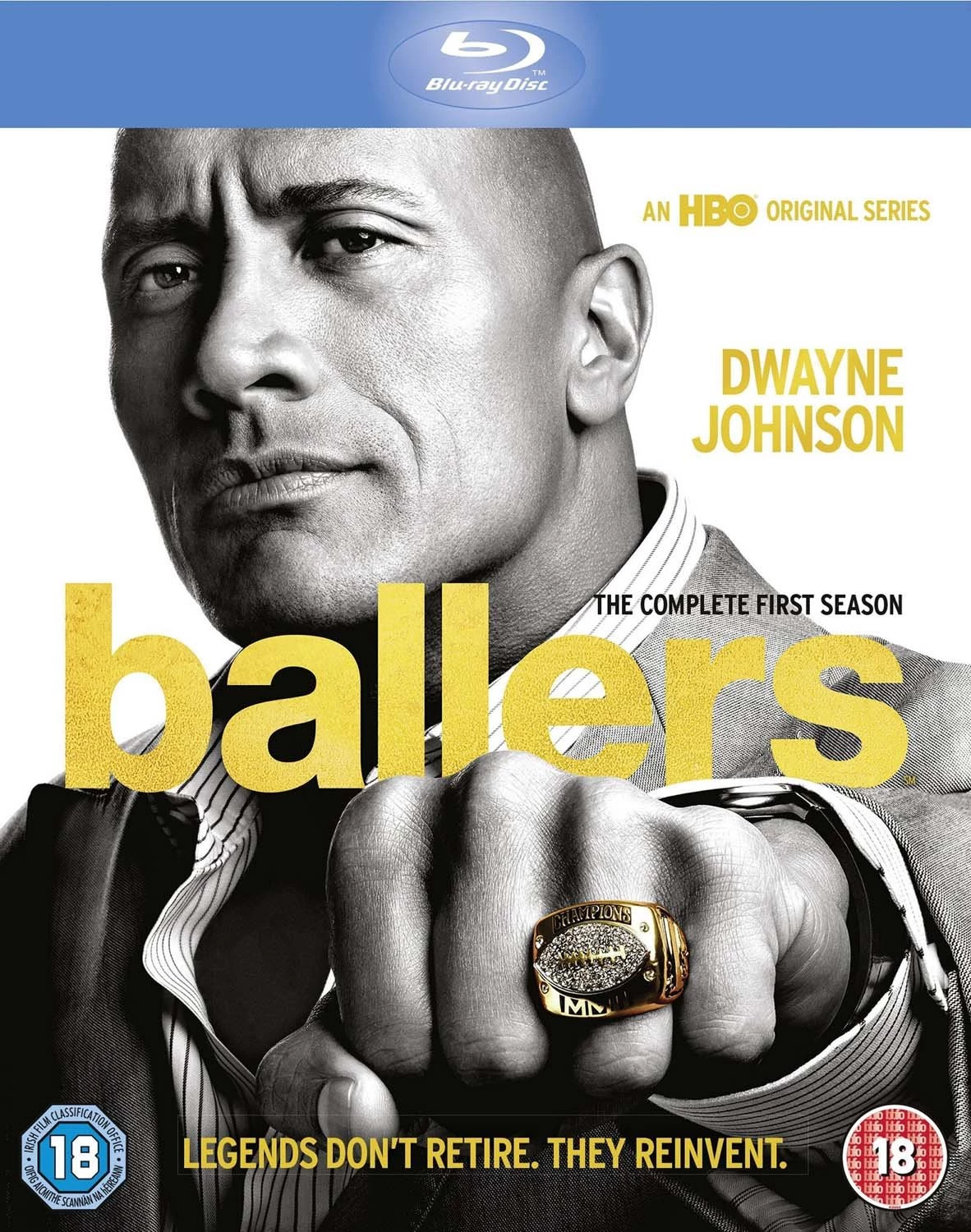Ballers: Season 1 Blu-ray (2016) Dwayne Johnson New Quality Guaranteed