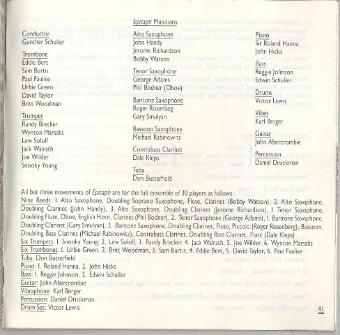 Charles Mingus - Epitaph CD (1990) Audio Quality Guaranteed Reuse Reduce Recycle