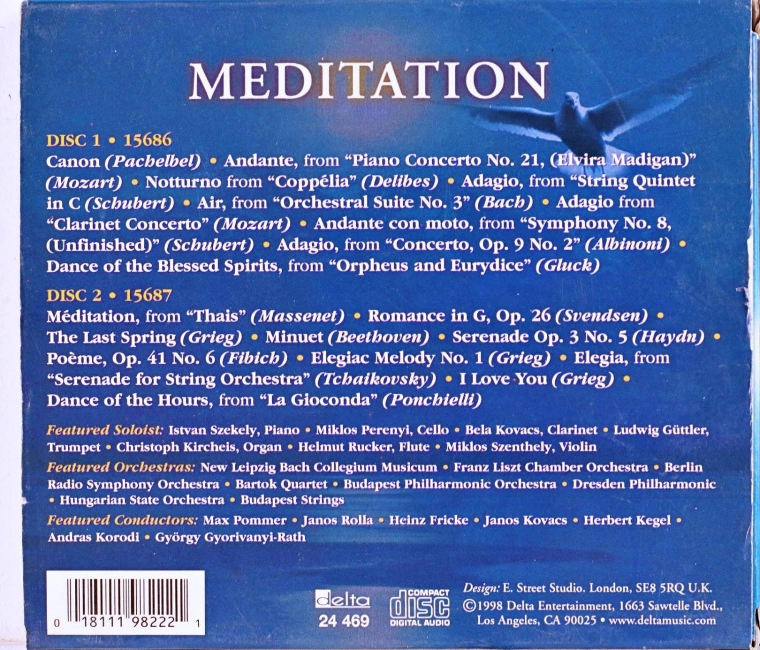 Various Artists - Meditation CD (1998) Audio Quality Guaranteed Amazing Value