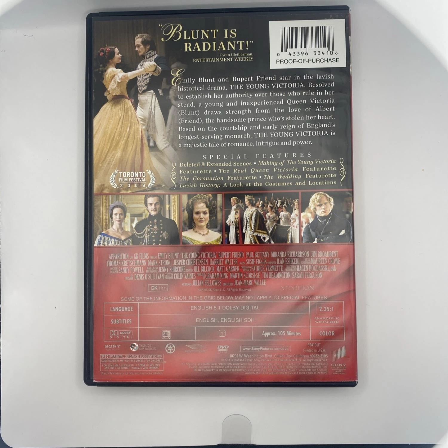 The Young Victoria DVD Drama (2010) Emily Blunt, Paul Bettany Quality Guaranteed