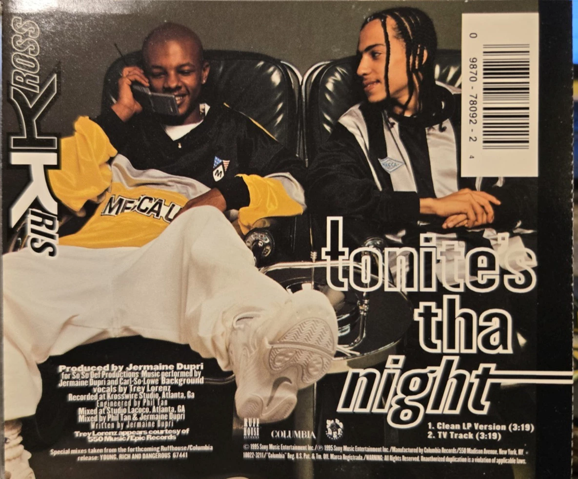 Kris Kross - Tonite's Tha Night CD (1995) Audio Quality Guaranteed Amazing Value
