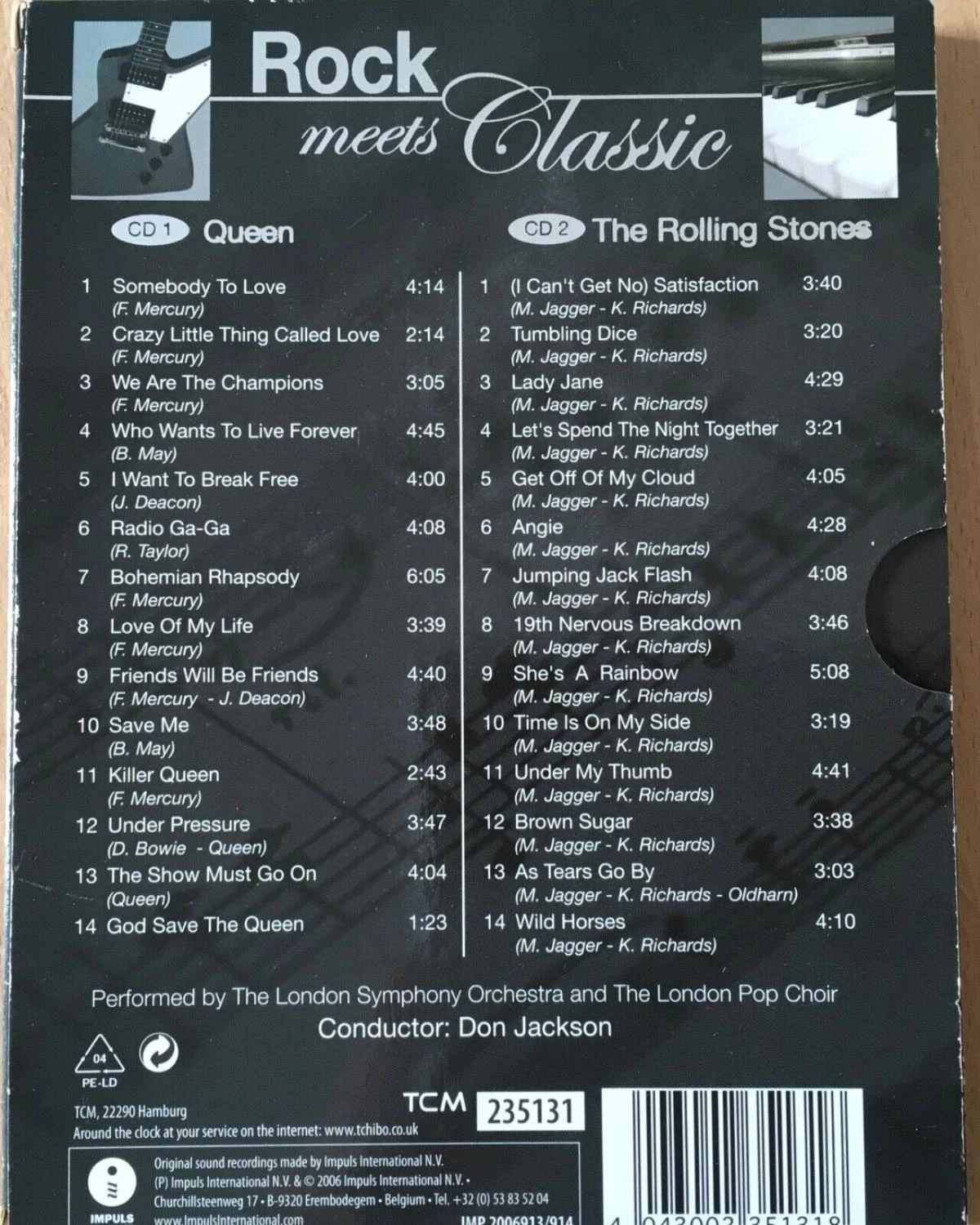 London symphony orchestras - Rock Meets Classic.The Rolling Stones.Queen. CD