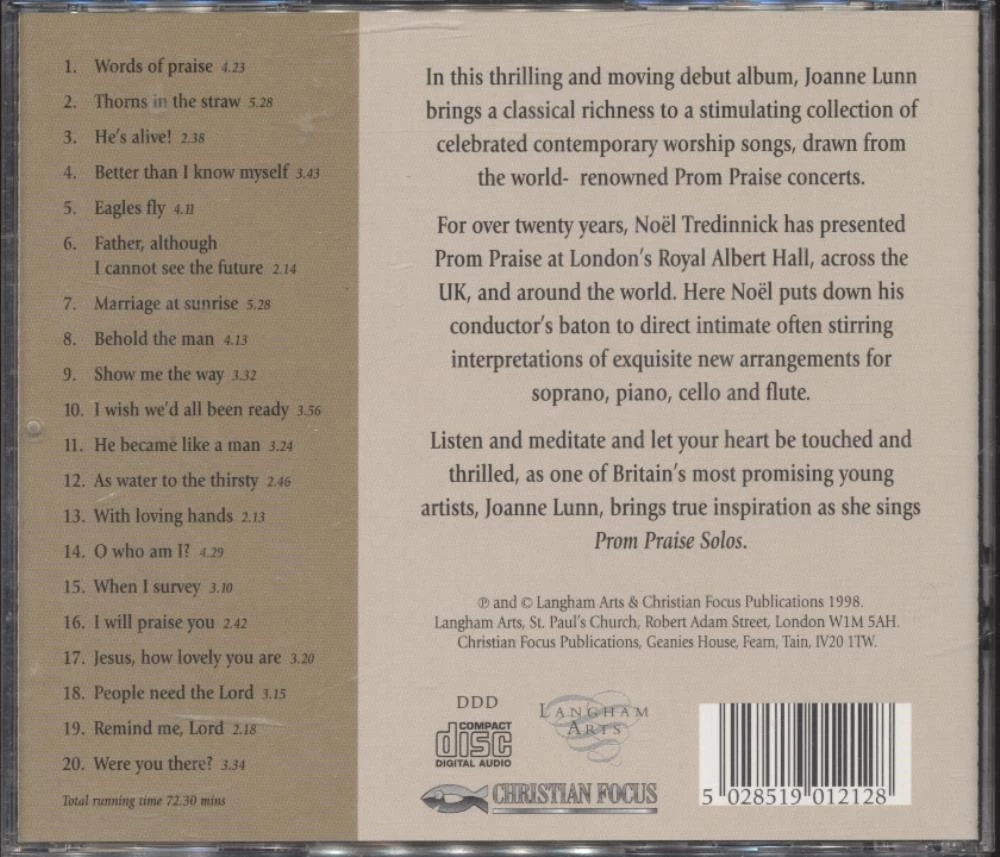 Joanne Lunn - Joanne Lunn sings Prom Solos CD (1998) Audio Quality Guaranteed
