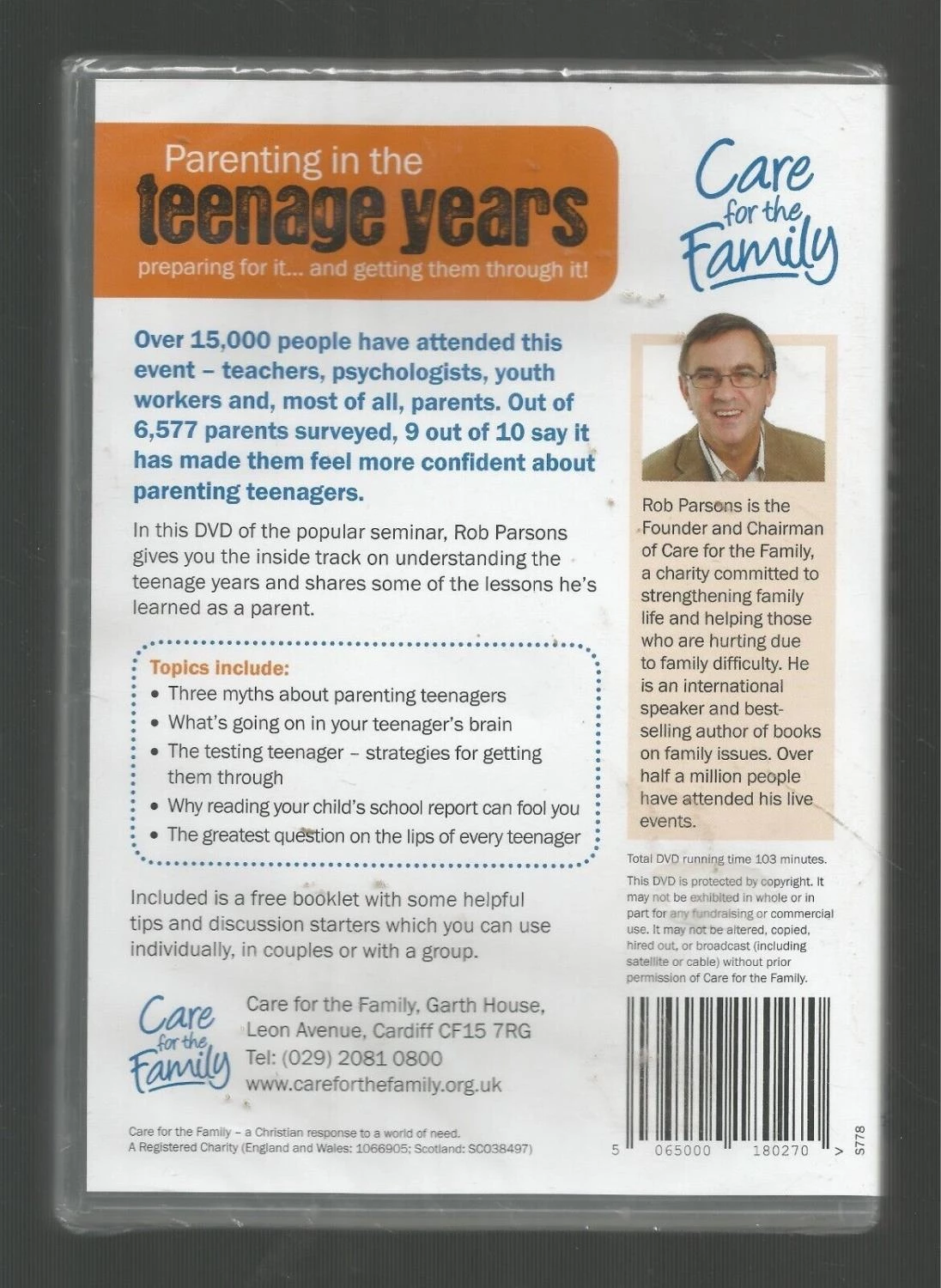 Parenting in the Teenage Years DVD Educational New Free Royal Mail Delivery