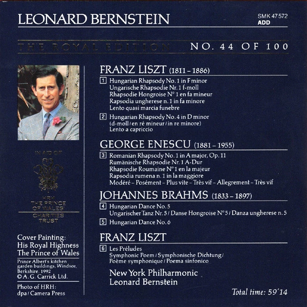 Franz Liszt - CD (1992) Audio Quality Guaranteed Reuse Reduce Recycle