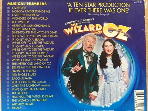 Andrew Lloyd Webber - The Wizard Of Oz CD (2011) Audio Quality Guaranteed