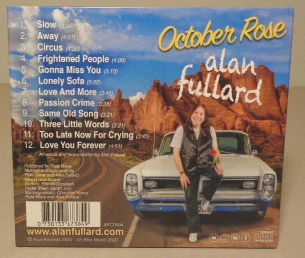 Alan Fullard - OCTOBER ROSE CD (2020) Audio Quality Guaranteed Amazing Value