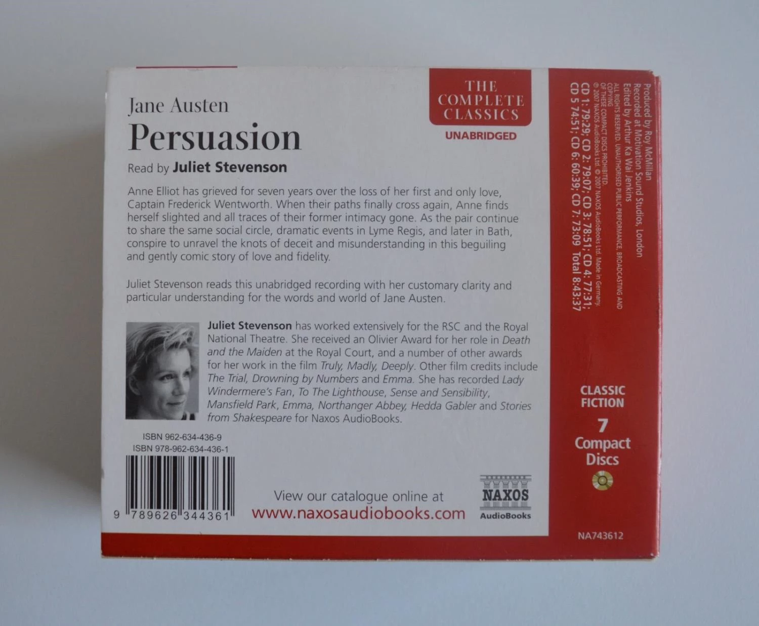 Hans Christian, Andrew Harvey - Jane Austen Persuasion Audiobook CD (2007) Audio