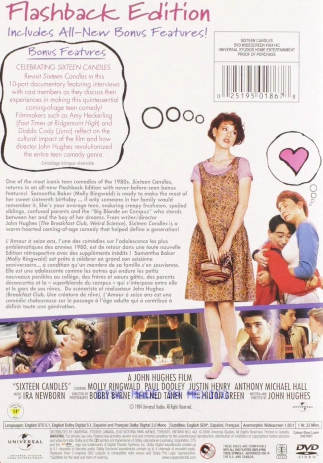 Sixteen Candles DVD Comedy (2008) Anthony Michael Hall Free Royal Mail Delivery