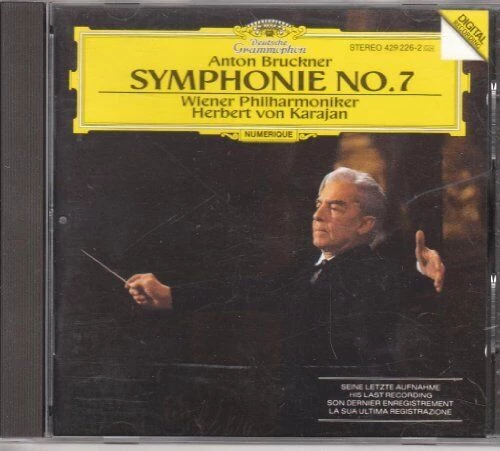 Herbert Von Karajan - Bruckner: Symphony No 7 CD (1990) Audio Quality Guaranteed