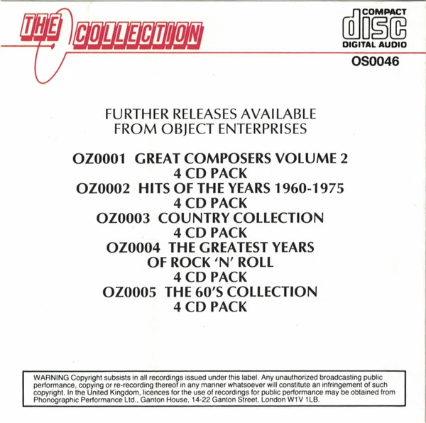 Various - The 60's Collection Volume 1 CD Audio Quality Guaranteed Amazing Value