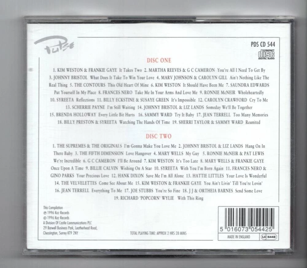 Various - It Takes Two CD (1996) Audio Quality Guaranteed Reuse Reduce Recycle