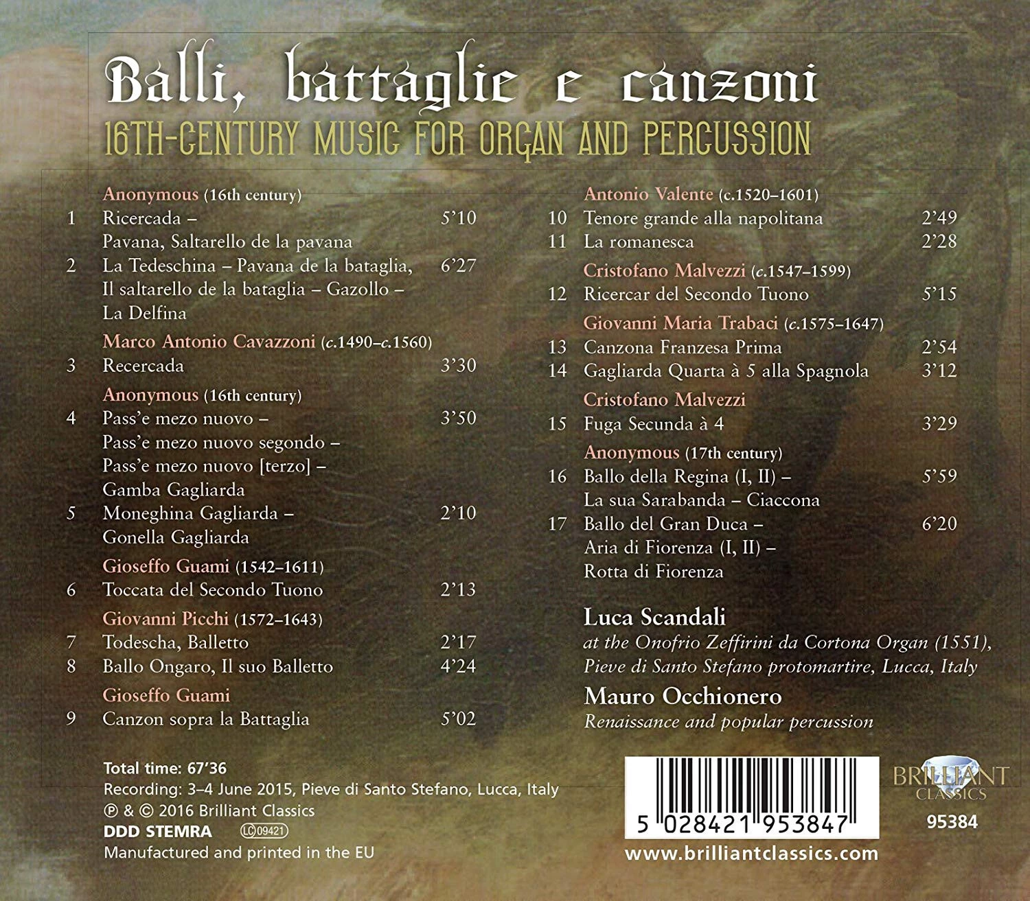 Luca Scandali/Mauro Occhionero - CD (2016) Audio Quality Guaranteed