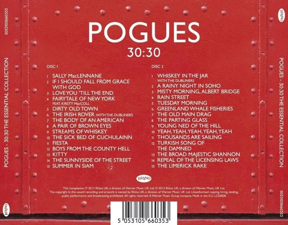The Pogues - 30:30 CD (2013) Audio Quality Guaranteed Reuse Reduce Recycle