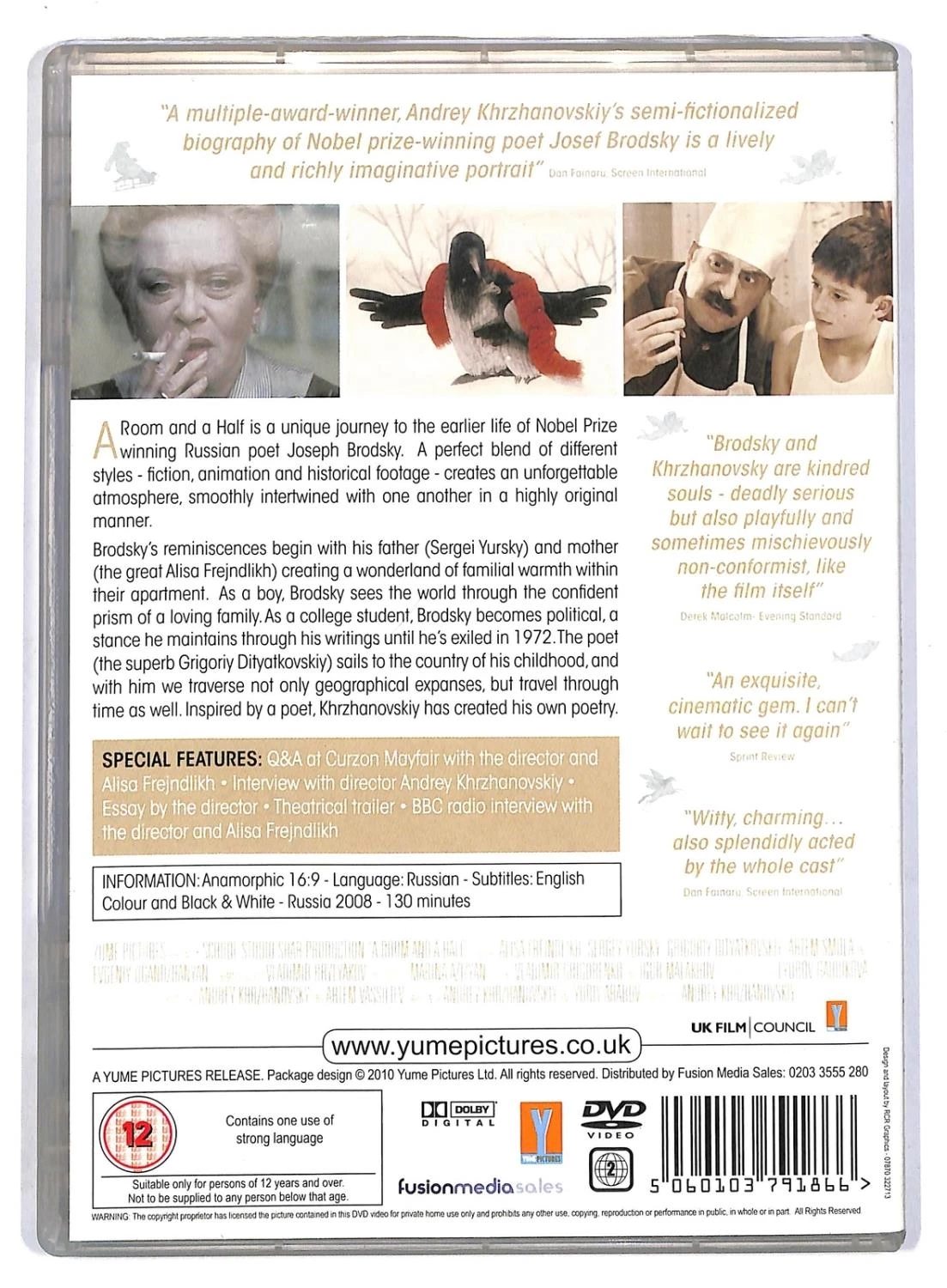 A Room and a Half DVD Historical (2010) Alisa Freyndlikh Quality Guaranteed