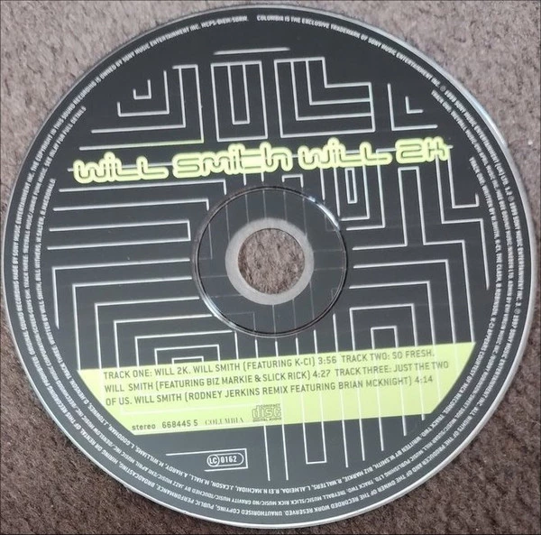Will Smith - Will 2K CD (1999) Audio Quality Guaranteed Reuse Reduce Recycle