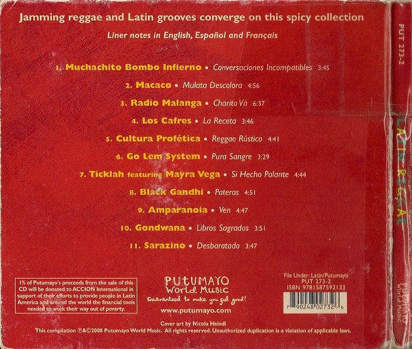 Various - Latin Reggae CD (2008) Audio Quality Guaranteed Reuse Reduce Recycle