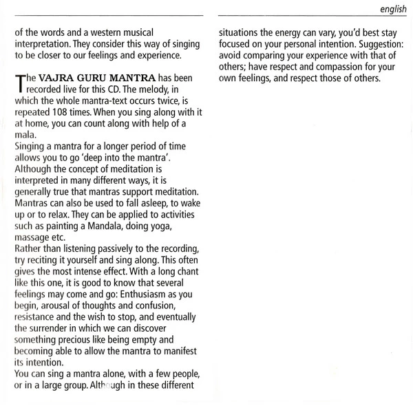 Sarva-Antah - Mantras From Tibet CD (2006) Audio Quality Guaranteed