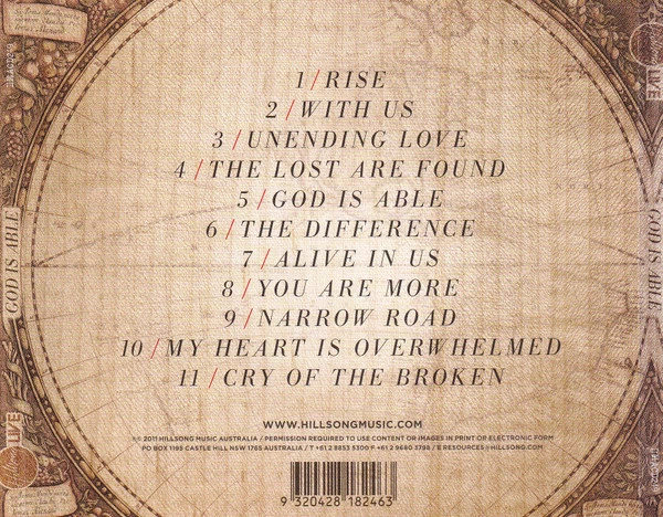 Hillsong - God Is Able CD Audio Quality Guaranteed Reuse Reduce Recycle