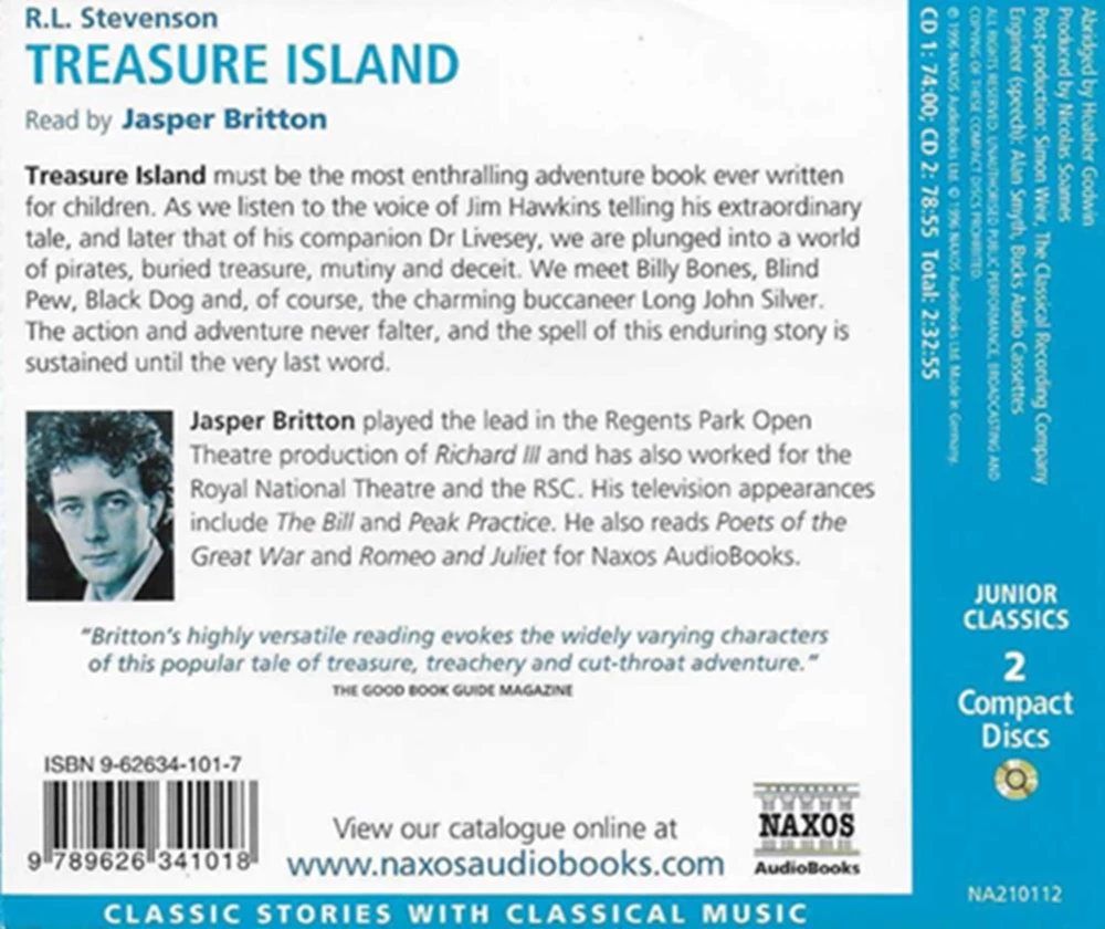 Jasper Britton - Treasure Island CD (1996) Audio Quality Guaranteed