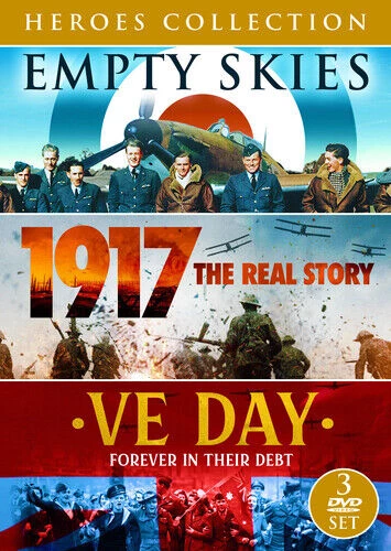 WWII Heroes Collection: Empty Skies, 1917, VE Day DVD Documentary (2020)