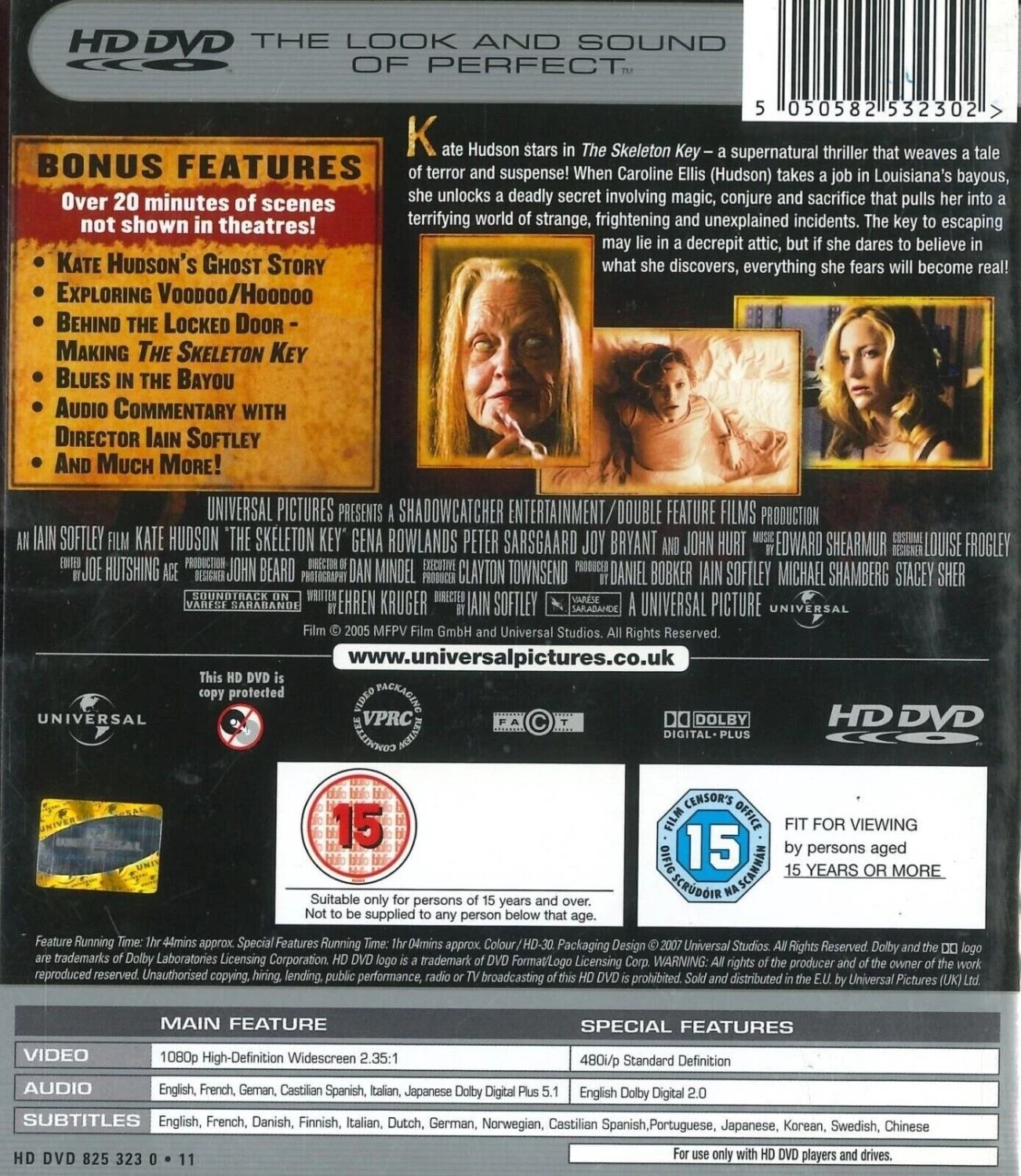 The Skeleton Key DVD Horror (2007) Free Royal Mail Delivery Quality Guaranteed