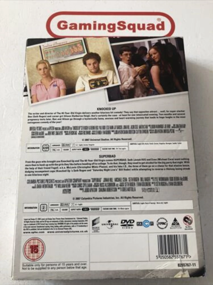 Superbad/Knocked Up DVD Feature Jonah Hill New Free Royal Mail Delivery