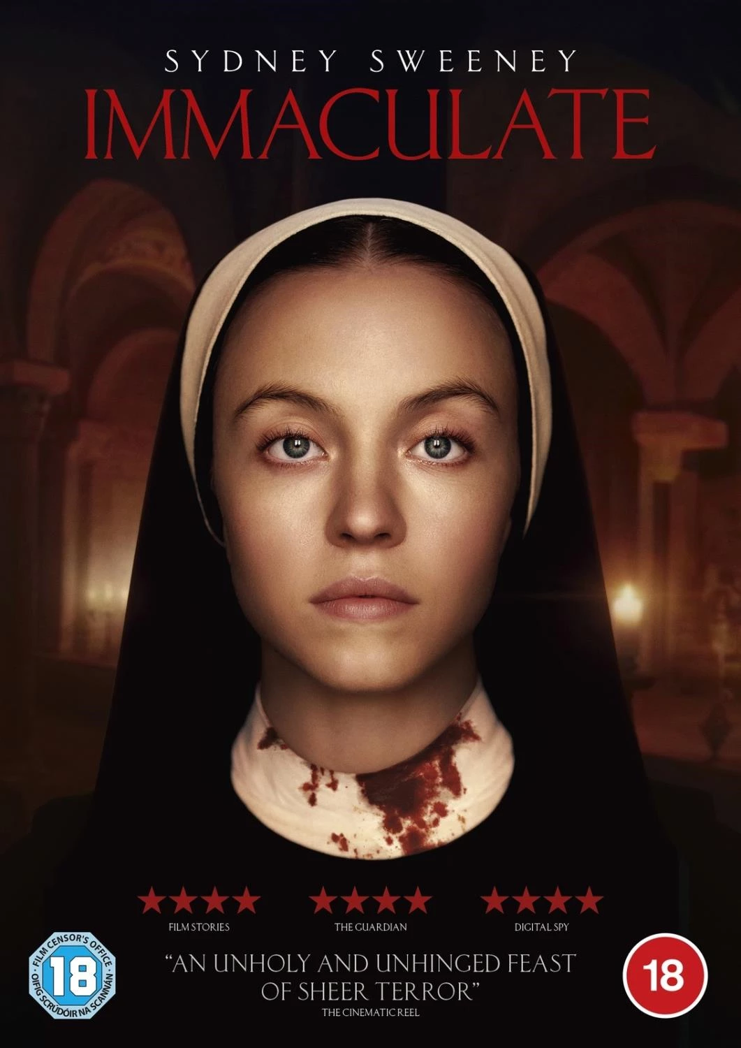 Immaculate [DVD] DVD Feature (2024) Sydney Sweeney New Free Royal Mail Delivery