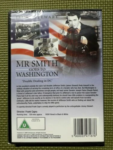 Mr Smith Goes to Washington DVD Comedy James Stewart New Quality Guaranteed