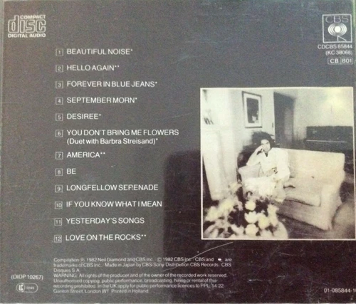 Neil Diamond - Neil Diamond - 12 Greatest Hits, Vol. 2 CD (1985) Audio
