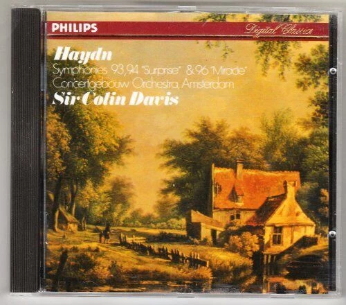 Joseph Haydn - Haydn: Symphonies 93, 94 Surprise & 96 Miracle CD (1990) Audio