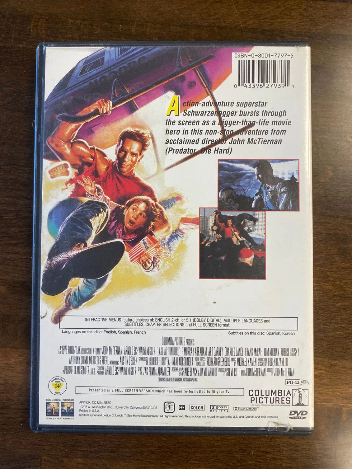 Last Action Hero DVD Action, Comedy (2003) Arnold Schwarzenegger Amazing Value