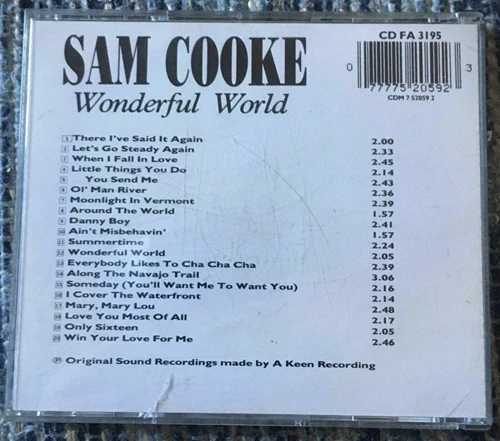 Sam Cooke - WONDERFUL WORLD CD (N/A) Audio Quality Guaranteed Amazing Value