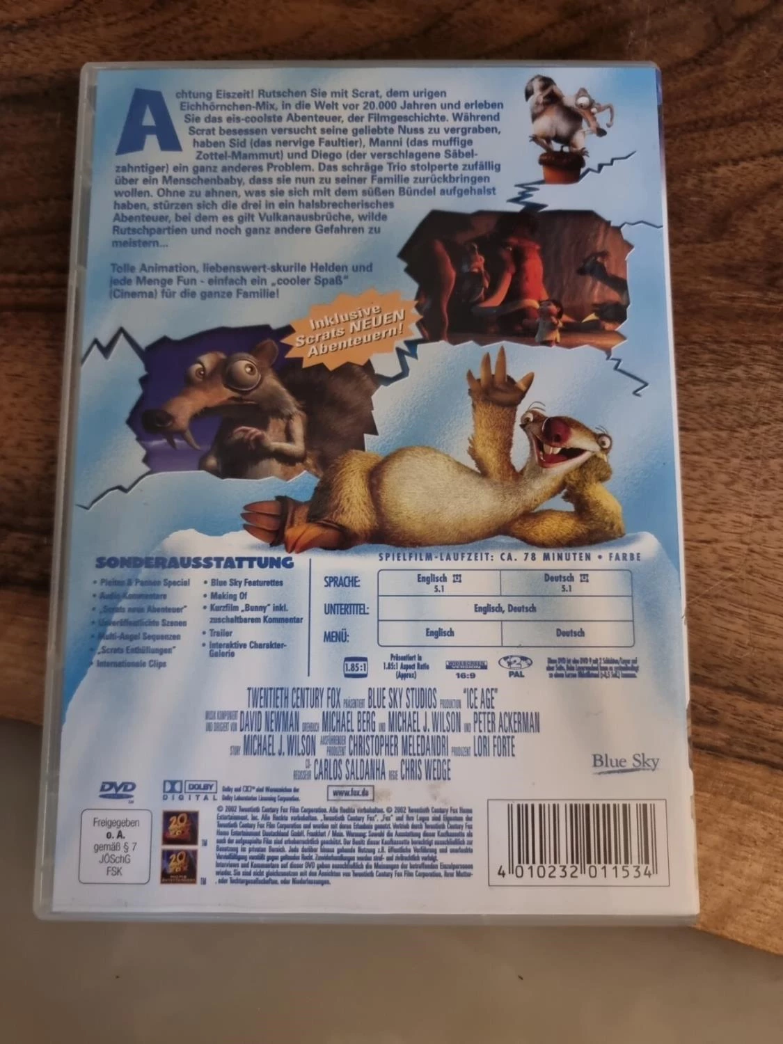 Ice Age - Original Kinofassung DVD Animation (2005) Chris Wedge Amazing Value