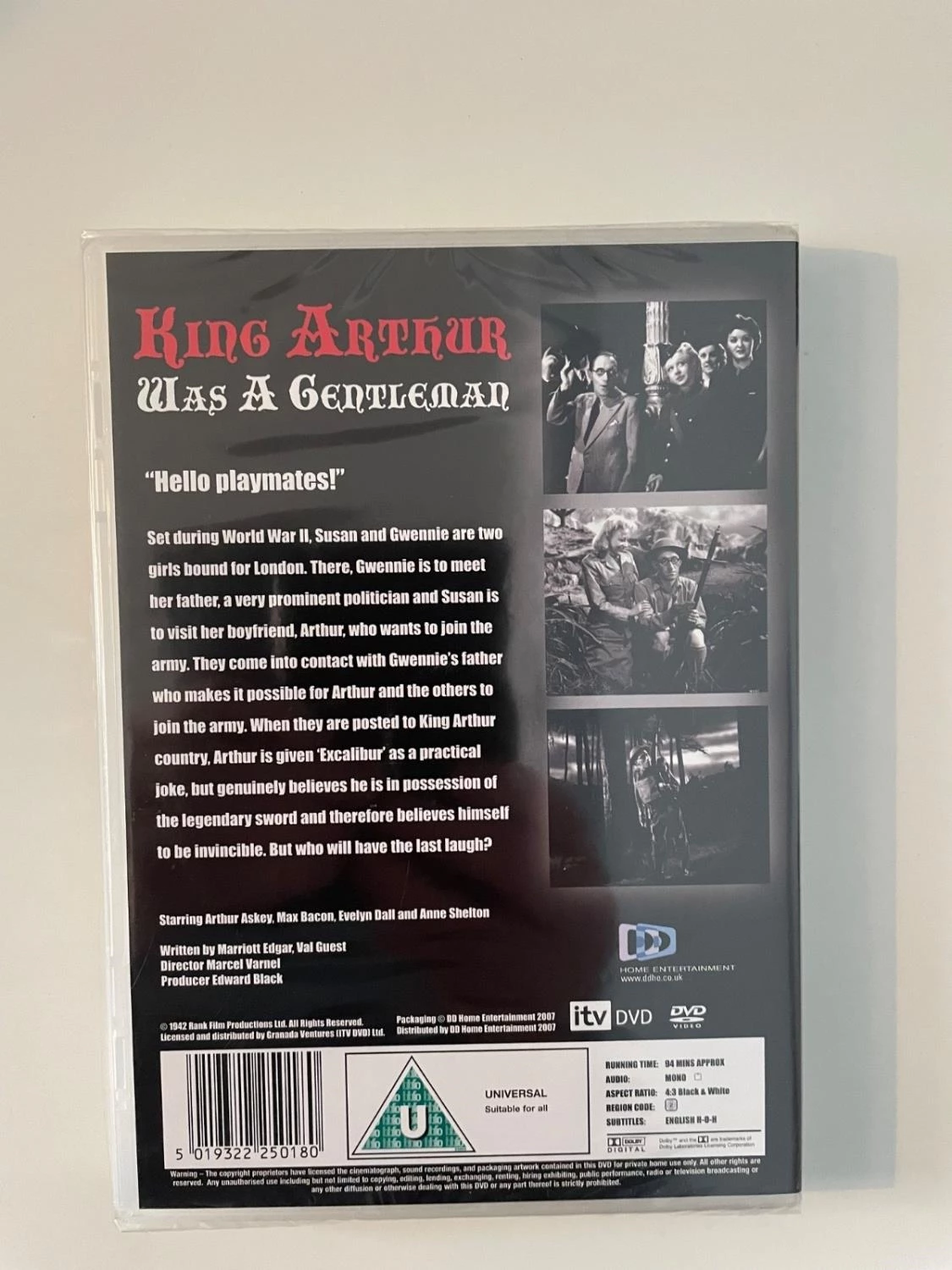 King Arthur Was a Gentlemen DVD Comedy Free Royal Mail Delivery Amazing Value