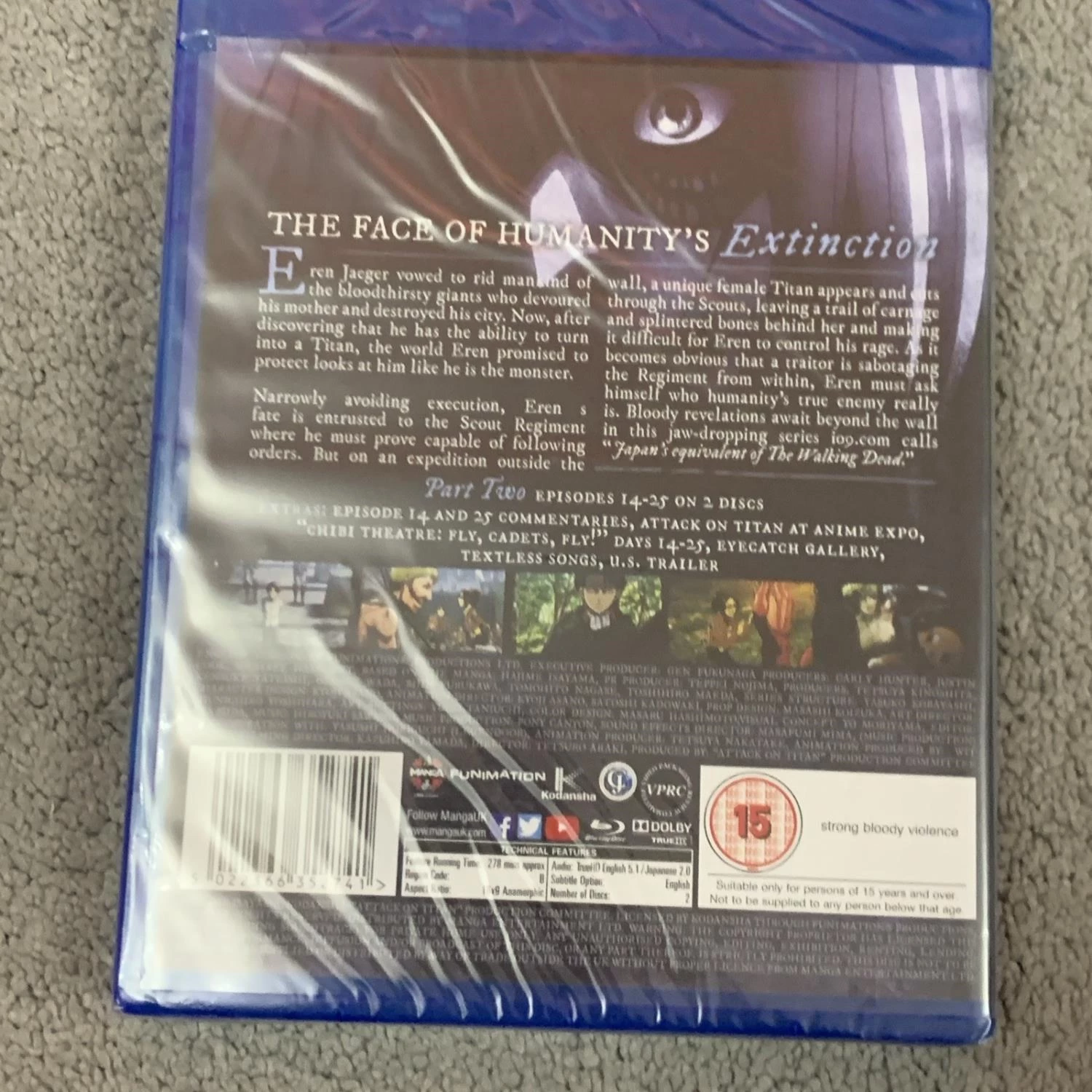 Attack On Titan - Part 2 Blu-ray (N/A) Tetsurou Araki Quality Guaranteed