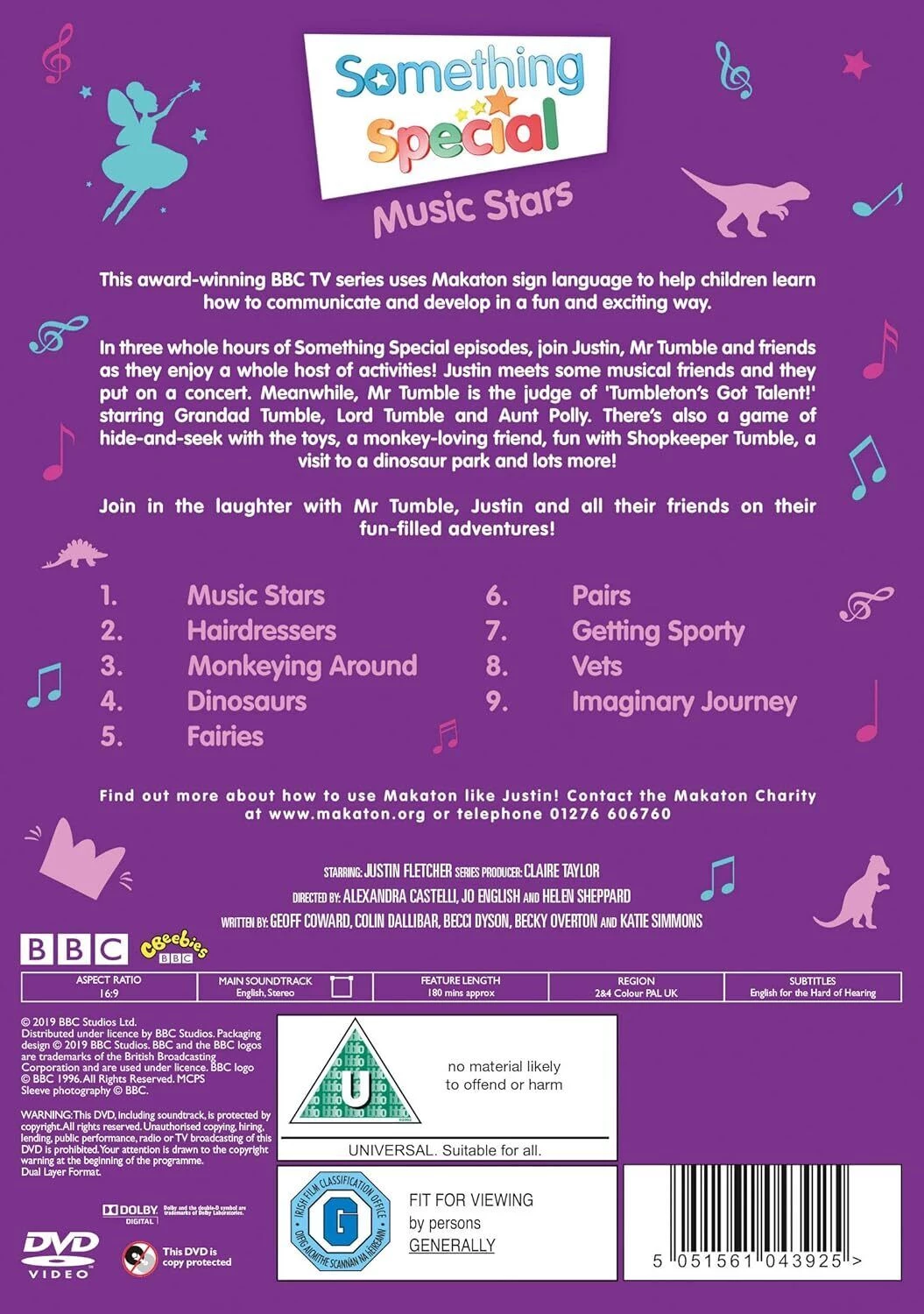 Something Special - Music Stars DVD children_&_family (2019) Justin Fletcher