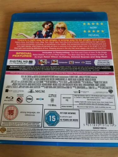 How To Be Single Blu-ray (2016) Dakota Johnson Quality Guaranteed Amazing Value